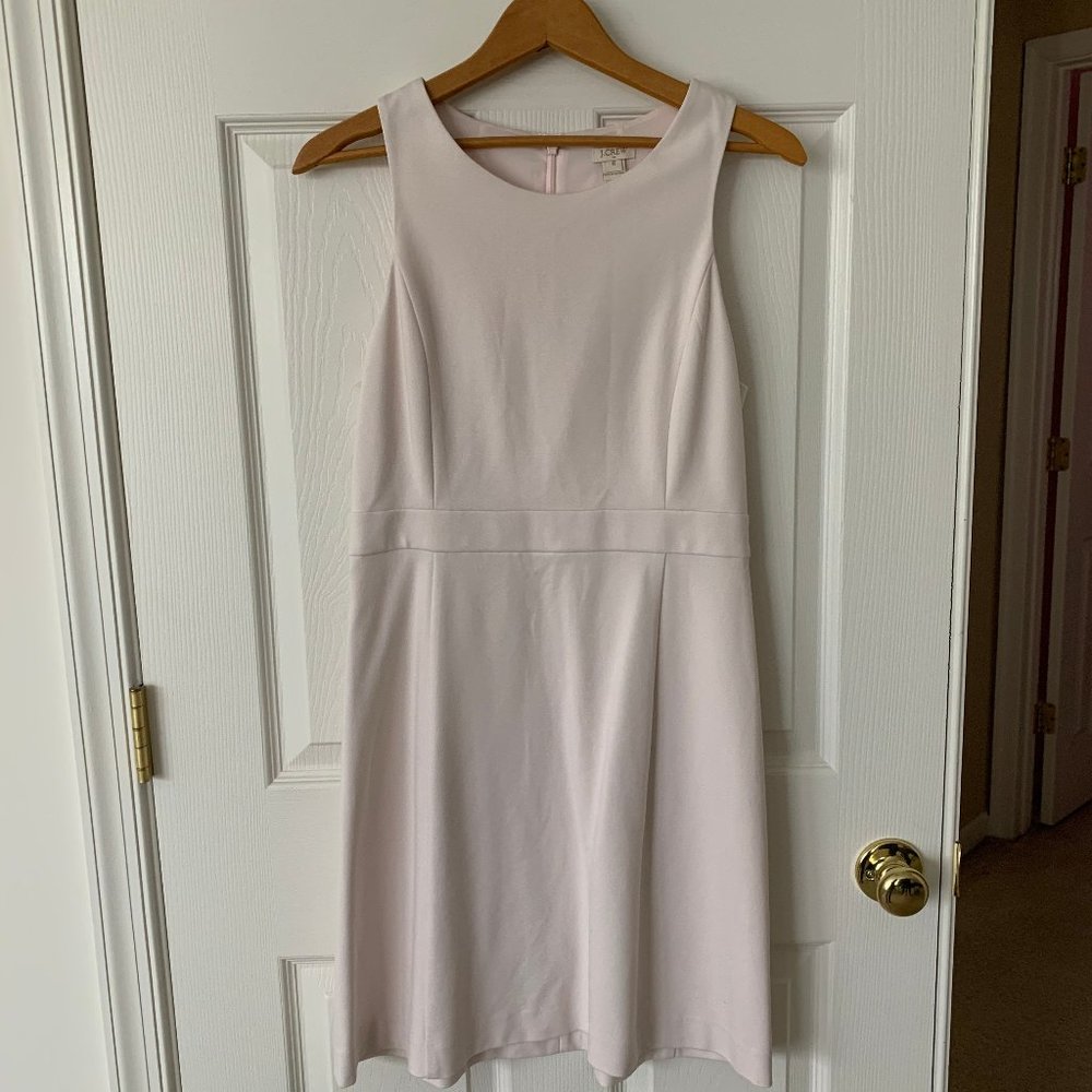 J. Crew Blush Pink Sleeveless Suiting Dress